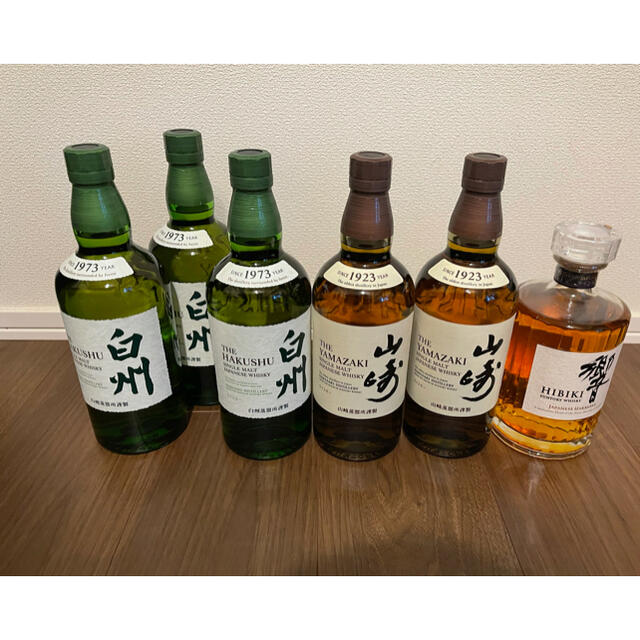 響 山崎 白州 ジャパニーズウイスキー6本 食品/飲料/酒 酒 ウイスキー