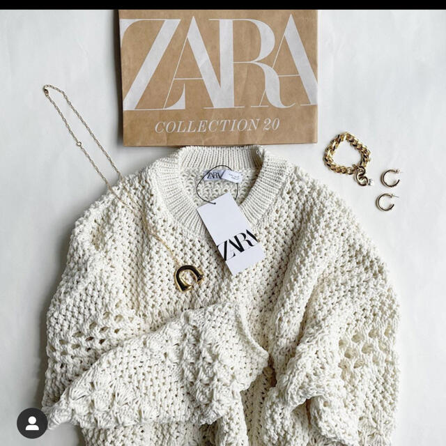 ZARA(ザラ)の＊2021SS＊ZARA テクスチャーニットセーター レディースのトップス(ニット/セーター)の商品写真