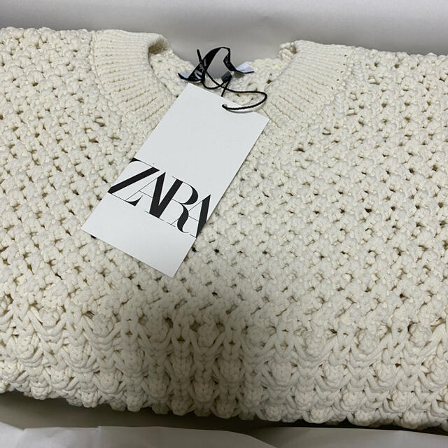 ZARA(ザラ)の＊2021SS＊ZARA テクスチャーニットセーター レディースのトップス(ニット/セーター)の商品写真