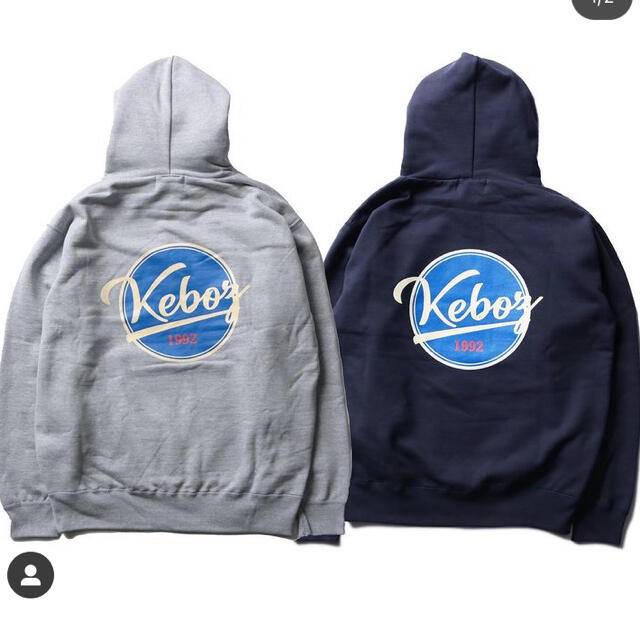 keboz pullover hoodie グレー