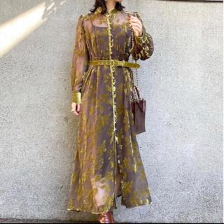 アメリヴィンテージ(Ameri VINTAGE)のAmeri Vintage UNDRESSED LUNA OPAL DRESS(ロングワンピース/マキシワンピース)