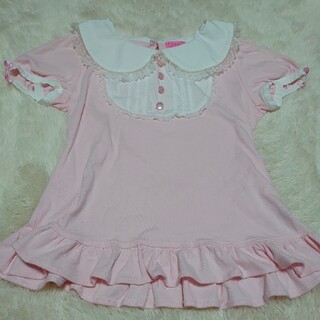 アンジェリックプリティー(Angelic Pretty)のangelicpretty ピンクトップス(カットソー(半袖/袖なし))