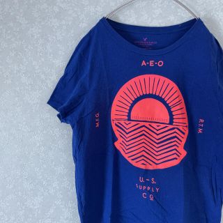 アメリカンイーグル(American Eagle)のネオンカラー　Tシャツ　グアテマラ製 USA(Tシャツ/カットソー(半袖/袖なし))