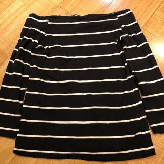 ザラ(ZARA)の【ザラ】大特価　SALE 再値下げ　ボーダー　カットソー　オフショル(Tシャツ(長袖/七分))