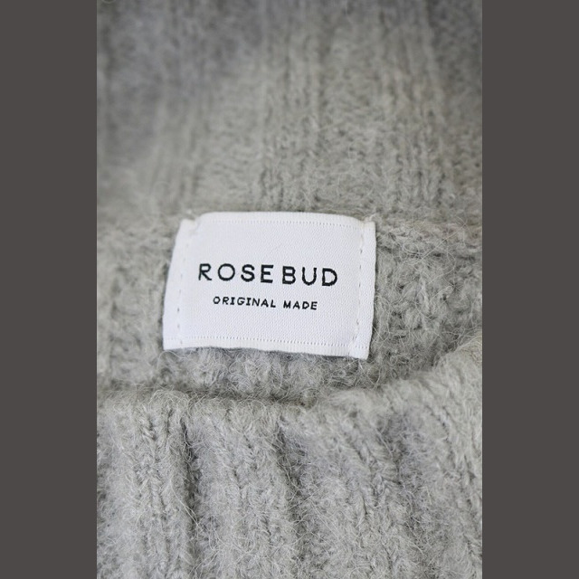 ROSE BUD(ローズバッド)のローズバッド ROSE BUD 18AW ウール アルパカ混 ケーブルニット長袖 レディースのワンピース(ロングワンピース/マキシワンピース)の商品写真