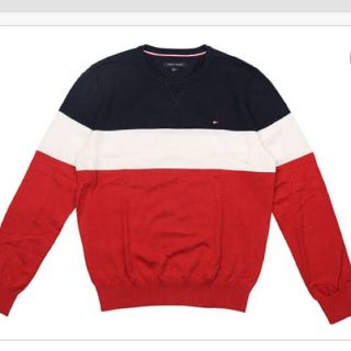 トミーヒルフィガー(TOMMY HILFIGER)のTOMMY HILFIGER BORDER KNITSWEATERニットセーター(ニット/セーター)