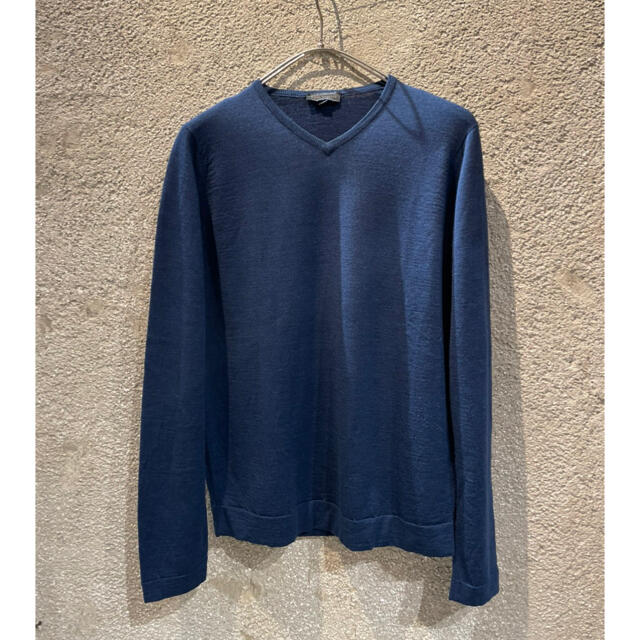 JOHN SMEDLEY(ジョンスメドレー)のJOHN SMEDLEY ジョンスメドレー/メリノウールＶネックプルオーバー メンズのトップス(ニット/セーター)の商品写真