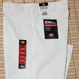 ディッキーズ(Dickies)の【訳あり】ディッキーズ874オリジナル　ワークパンツW34×L32ホワイト(ワークパンツ/カーゴパンツ)