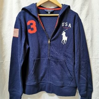 ポロラルフローレン(POLO RALPH LAUREN)のビッグポニー ジップアップパーカー/ボーイズM(ジャケット/上着)