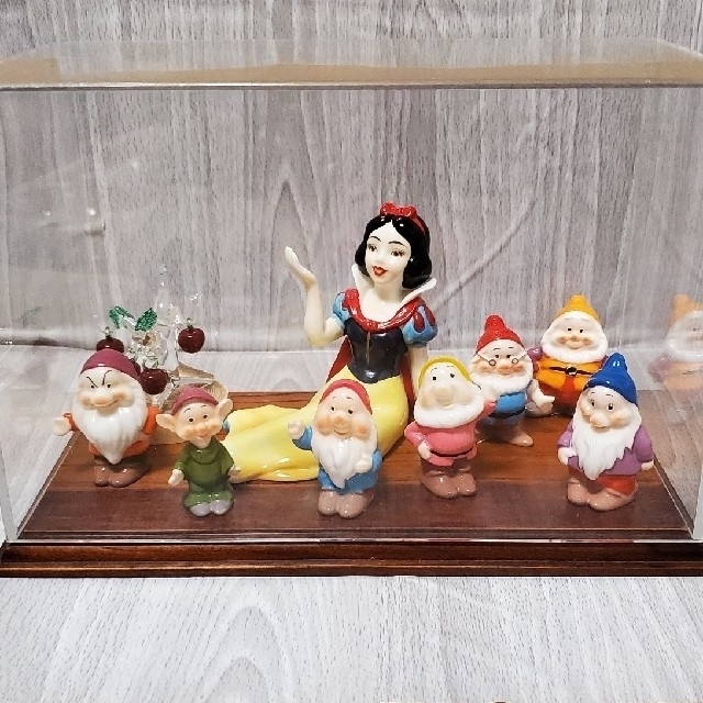 白雪姫 七人の小人 置物 セット りんご オブジェ ディズニー プリンセス