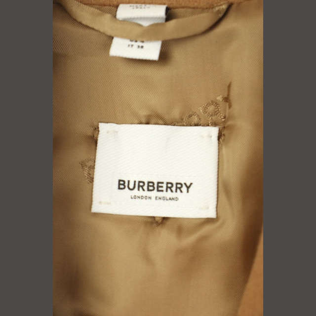 BURBERRY(バーバリー)のバーバリー BURBERRY スカーフデザイン切替ピーコート ドッキング ダブル レディースのジャケット/アウター(ピーコート)の商品写真