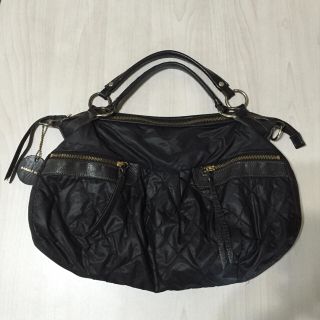 ユナイテッドアローズ(UNITED ARROWS)の◇ BARDOT ROSE ◇ 黒本革&ナイロンBag(ハンドバッグ)