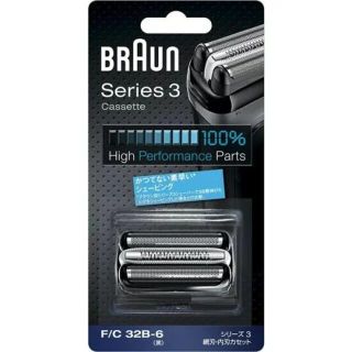 ブラウン(BRAUN)のブラウン シェーバー替刃 シリーズ3用 ブラック F/C32B-6【国内正規品】(その他)