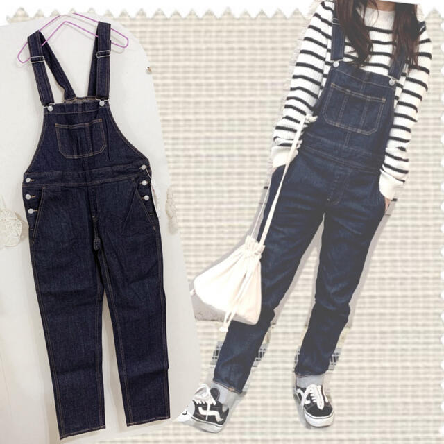 LOWRYS FARM(ローリーズファーム)の☆ 新品　LOWRYS FARM ガールフレンドデニムオーバーオール　☆ レディースのパンツ(サロペット/オーバーオール)の商品写真