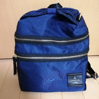 ランバンオンブルー(LANVIN en Bleu)のLANVIN　リボン　ネイビー　リュック(リュック/バックパック)