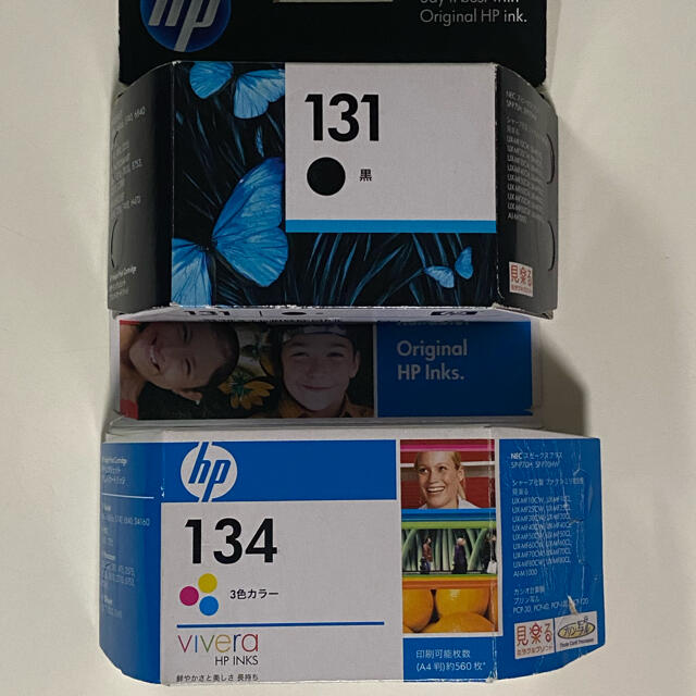 HP(ヒューレットパッカード)のhp131 黒・hp134 カラー　2本セット スマホ/家電/カメラのPC/タブレット(PC周辺機器)の商品写真