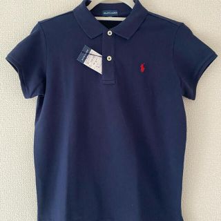 ポロラルフローレン(POLO RALPH LAUREN)のポロラルフローレン　男女兼用　160cm紺色半袖ポロシャツ(Tシャツ/カットソー)