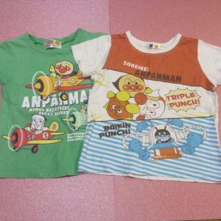 バンダイ(BANDAI)のアンパンマン　Ｔシャツ　２枚セット　サイズ95，100(Tシャツ/カットソー)