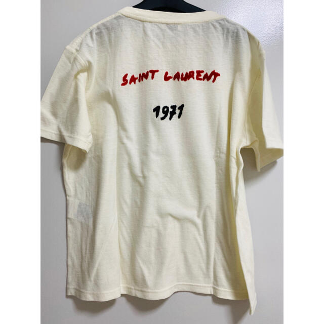 SAINT LAURENT クルーネックバックロゴTシャツ