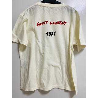 レディース Saint Laurent - SAINT LAURENT クルーネックロゴTシャツの 