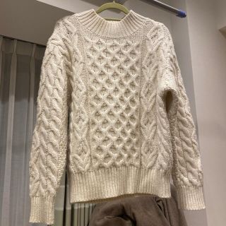 アーバンリサーチドアーズ ケーブルニット ニット/セーター(レディース ... 美品 アーバンリサーチドアーズ Doors ケーブル編みニット ブラック