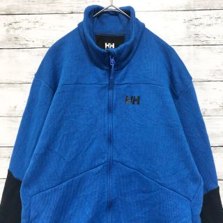 ヘリーハンセン(HELLY HANSEN)の【美品】ヘリーハンセン 春 フリース 青 ブルー  L  薄手アウター(ブルゾン)