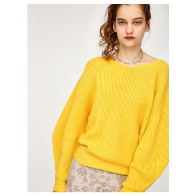 moussy(マウジー)のmoussy マウジー MERINO WOOL KNIT TOP ウール ニット レディースのトップス(ニット/セーター)の商品写真