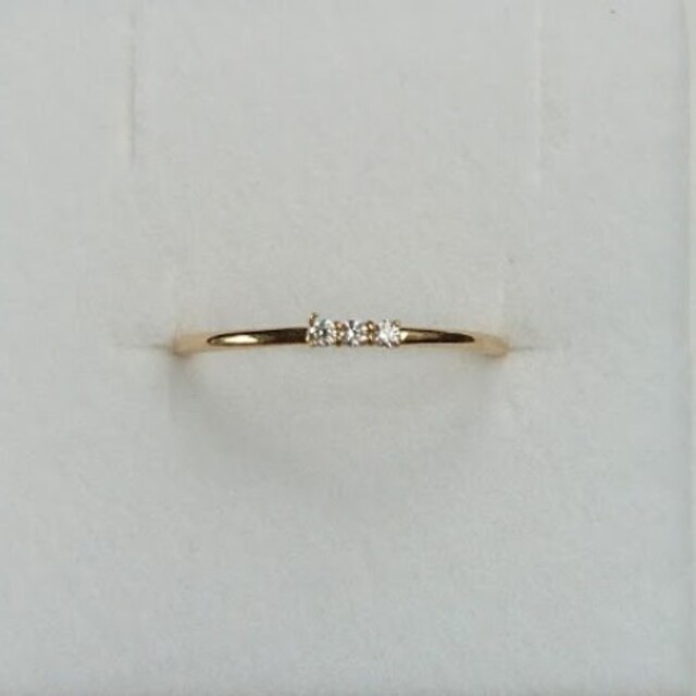 K18YG / ダイヤモンド / リング / #9 レディースのアクセサリー(リング(指輪))の商品写真