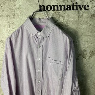 ノンネイティブ(nonnative)のnonnative ノンネイティブ　ストライプシャツ サイドスリット(シャツ)