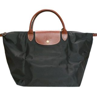 ロンシャン(LONGCHAMP)のロンシャン　ハンドバッグM ブラック　新品(ハンドバッグ)