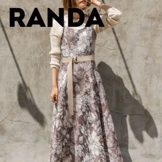 ランダ(RANDA)のジャガードフレアワンピース(ロングワンピース/マキシワンピース)