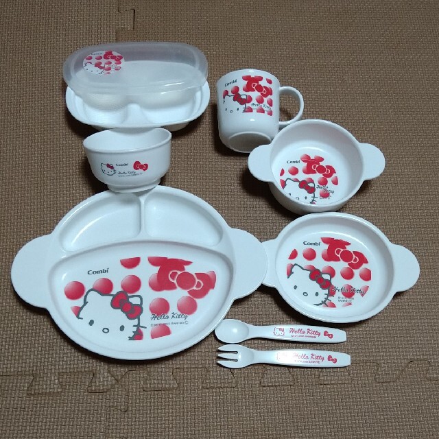 combi - 離乳食 食器 8点セット キティちゃん combiの通販 by KK