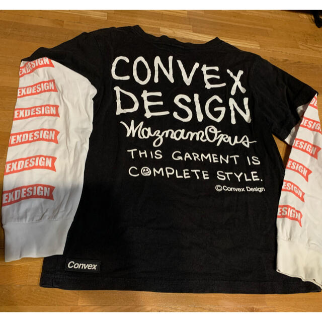 CONVEX(コンベックス)のCONVEX 重ね着風　ロンＴ　スケボー　150cm 黒 キッズ/ベビー/マタニティのキッズ服男の子用(90cm~)(Tシャツ/カットソー)の商品写真