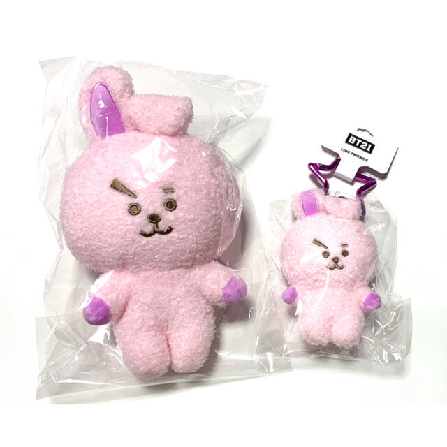 BT21 BTS RJ COOKY ぬいぐるみ 2点セット ピンクカラー 公式