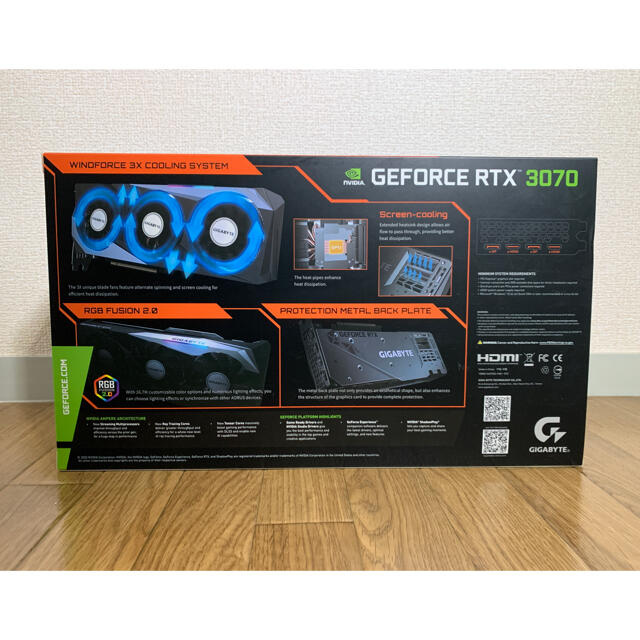 【新品】GIGABYTE GeForce RTX 3070 GAMING OC8 スマホ/家電/カメラのPC/タブレット(PCパーツ)の商品写真