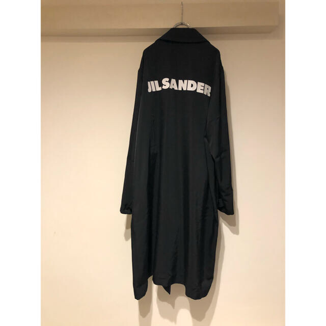 jil sander ジルサンダー スタッフ ロゴ プリント ステンカラーコート