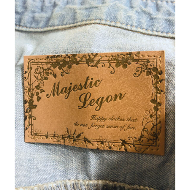 MAJESTIC LEGON(マジェスティックレゴン)のMAJESTIC LEGON デニムワンピース レディースのワンピース(ひざ丈ワンピース)の商品写真