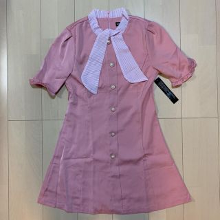 値下げ交渉可！新品【フリル付ミニワンピース】sister jane 正規買付品(ミニワンピース)