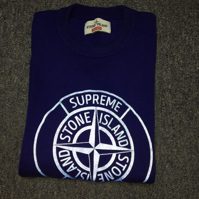 16SS Supreme/Stone Island Sweater S Blue