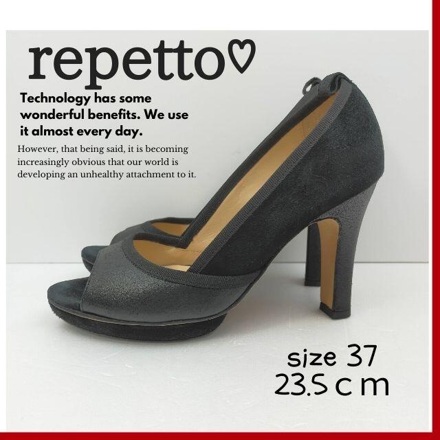 repetto(レペット)の良品 レペット　repetto　パンプス ヒール サイズ37 23.5cm 相当 レディースの靴/シューズ(ハイヒール/パンプス)の商品写真