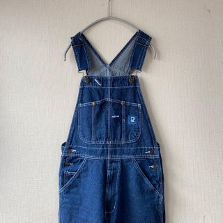 サンタモニカ(Santa Monica)のREAL WORK WEAR デニム オーバーオール 32 ワーク アメリカ古着(サロペット/オーバーオール)