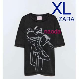ザラ(ZARA)の【タグ付き新品】ザラ ピンクパンサー  Tシャツ スウェット(Tシャツ(半袖/袖なし))