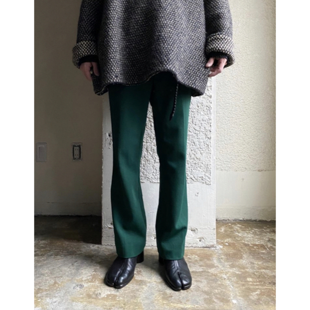 【極美品】70s Green flared pants