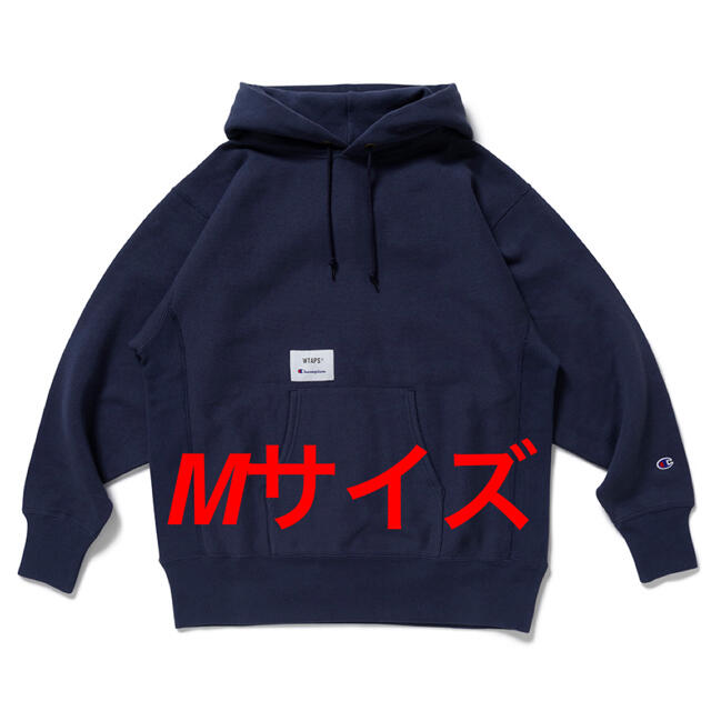 ネイビー Mサイズ WTAPS×Champion リバースウィーブ パーカー