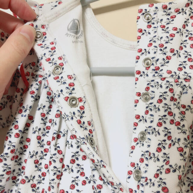 PETIT BATEAU(プチバトー)のpetit bateau プチバトー  ロンパース ワンピース 70cm キッズ/ベビー/マタニティのベビー服(~85cm)(ロンパース)の商品写真