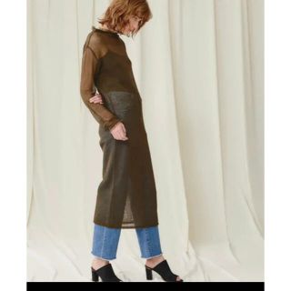 ビューティアンドユースユナイテッドアローズ(BEAUTY&YOUTH UNITED ARROWS)のtan メッシュロングワンピース(ロングワンピース/マキシワンピース)