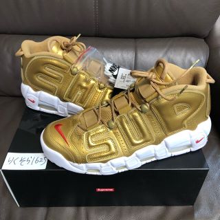 シュプリーム(Supreme)の29cm SUPREME X NIKE AIR MORE UPTEMPO 金(スニーカー)