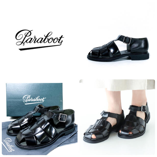 Paraboot(パラブーツ)の■未使用 定4.3万 パラブーツ PARABOOT サンダル 4.5 24 38 レディースの靴/シューズ(サンダル)の商品写真