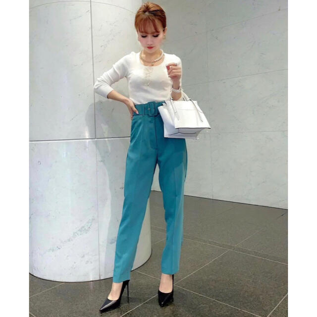 Eimyistoire♡新品♡ハイウエストベルトセットテーパードパンツ