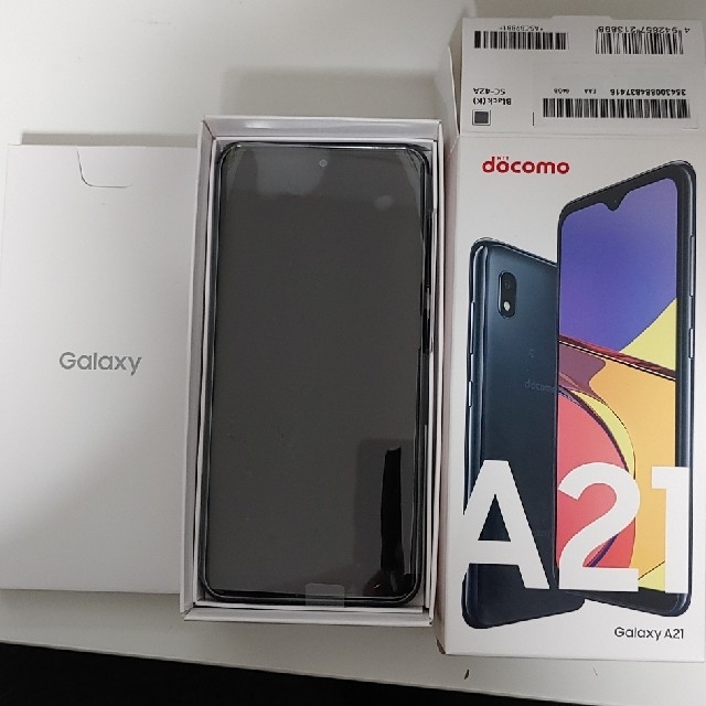 Galaxy(ギャラクシー)のGalaxy A21 BLACK 64GB スマホ/家電/カメラのスマートフォン/携帯電話(スマートフォン本体)の商品写真